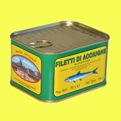 Filetti di Acciughe Spagnole (750gr) in Olio di Oliva