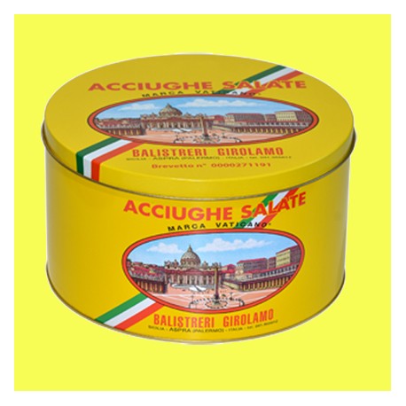 Latta di Acciughe Salate Siciliane (5kg) - Barra II
